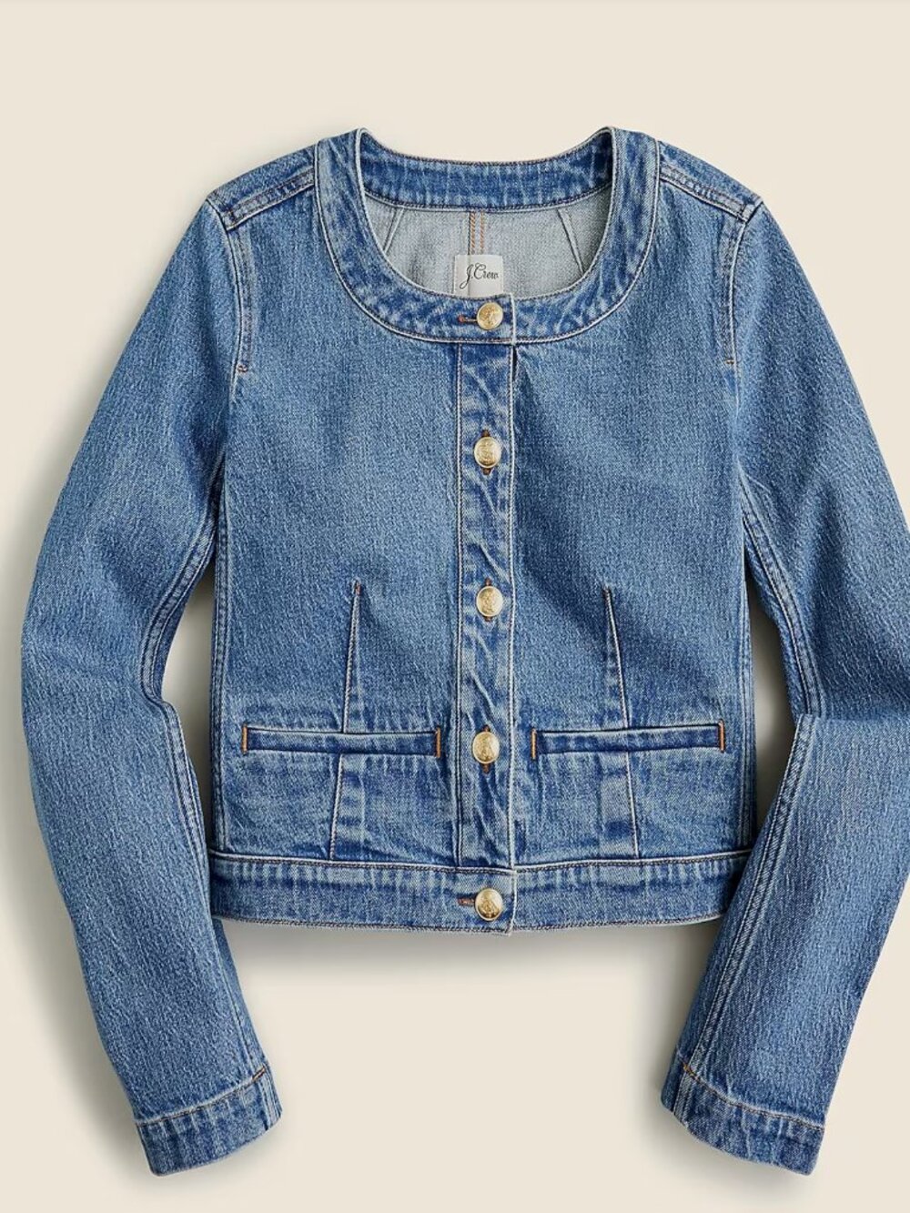 J.Crew Louisa Lady Jacket in Denim, Size 12 - Never Worn